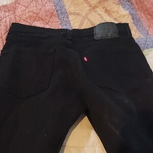 Mens Levis Black Denim Jeans
